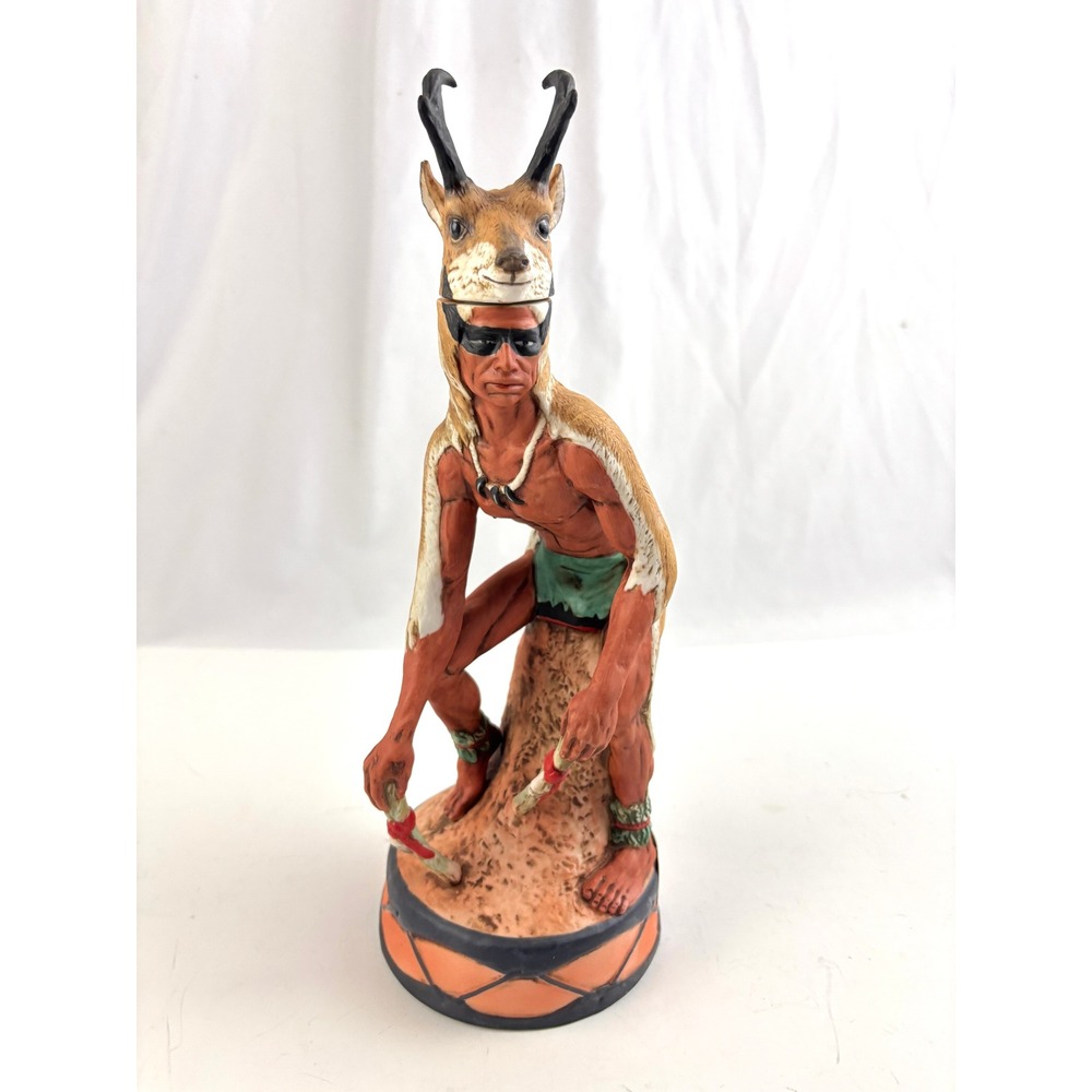 1982 Ski Country Antelope Dancer Bourbon Whiskey Decanter Barbara Foss‎ Limited